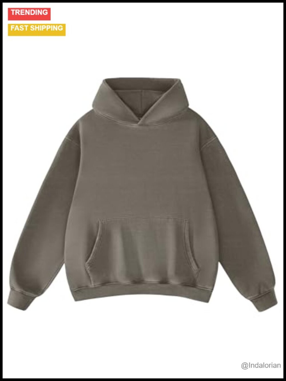 Oversized Acid Wash Hoodie Heavyweight Fleece Unisex Pullover Streetwear